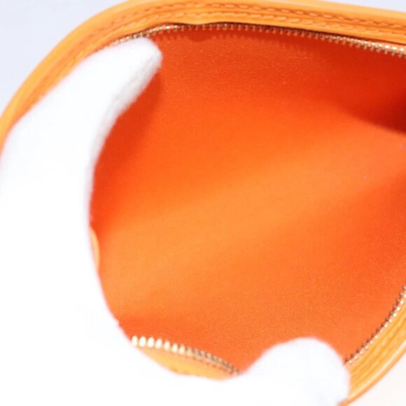LOUIS VUITTON Epi Pouch Orange Mandarin LV Auth 115631 - Picture 13 of 16
